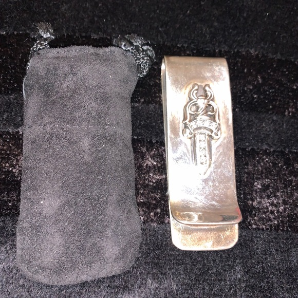 Chrome Hearts Money Clip with diamond on dagger - Picture 2 of 5